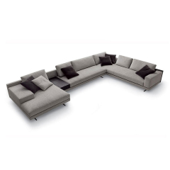 Nội thất phòng khách nhà ống hiện đại Bộ ghế sofa hình chữ U