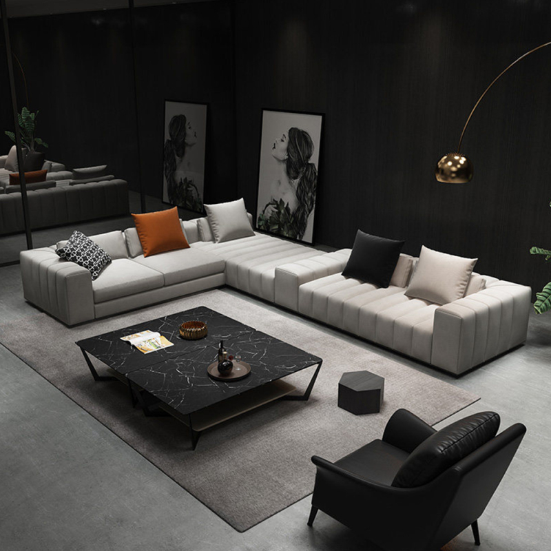 Modern Home Living Room Furniture U shape sofa set