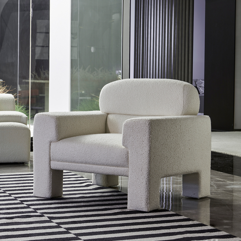 Thiết kế mới đi văng nội thất phòng khách cừu vải cashmere ghế sofa hiện đại mô-đun 3 chỗ ngồi sofa góc phần