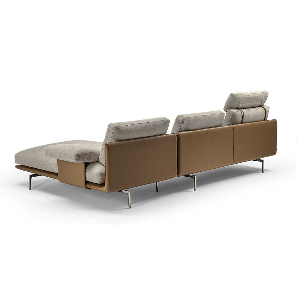 Modern Leather L-Shaped Italian Design Corner Sofa