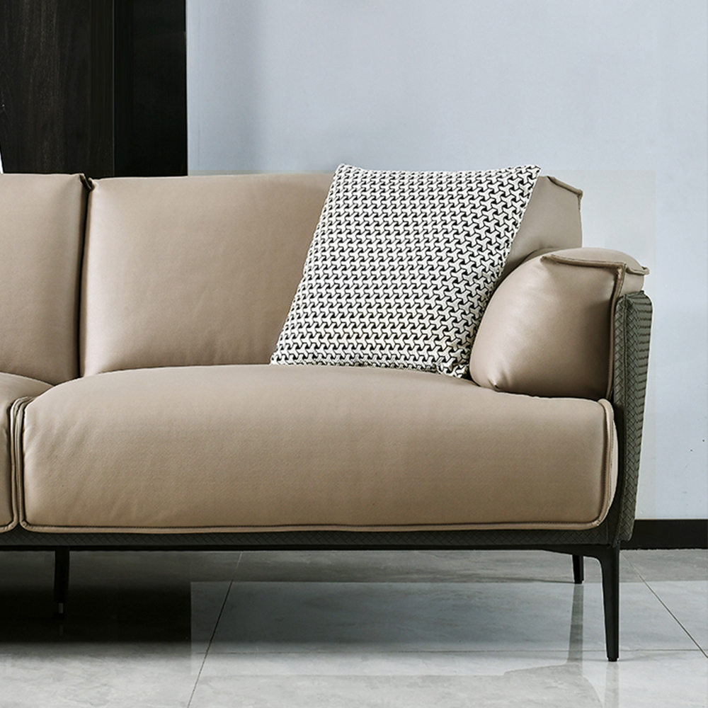 Nội thất phòng khách sang trọng hiện đại Bộ ghế sofa góc chất lượng Bán buôn Ghế sofa da thoải mái 1 3 4 chỗ