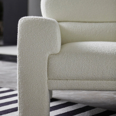 Thiết kế mới đi văng nội thất phòng khách cừu vải cashmere ghế sofa hiện đại mô-đun 3 chỗ ngồi sofa góc phần