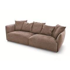 Nội thất Ý hiện đại 3 chỗ ngồi Sofa nhỏ màu kem