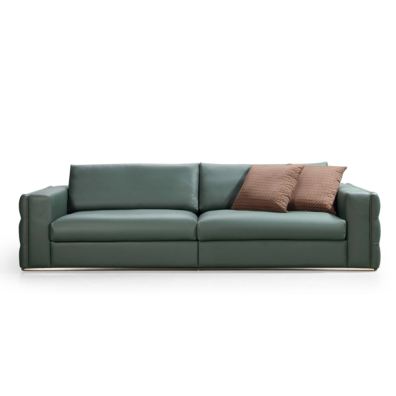 Italian living room leather modern style furniture design sofa
