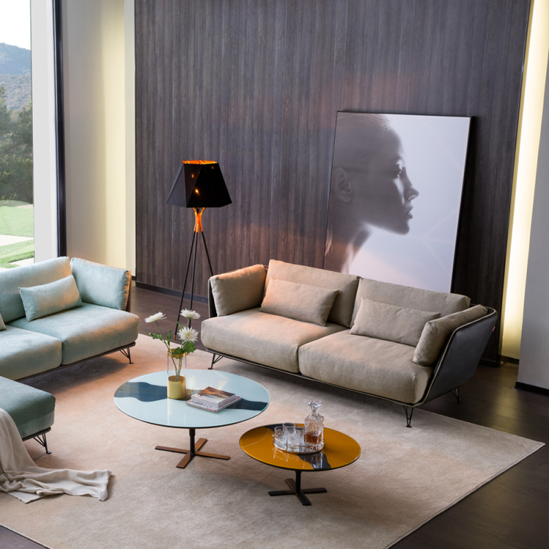 European style home modern fabric new design living room sofa