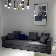 Bộ ghế sofa phòng khách bằng vải hiện đại cắt