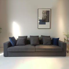 Bộ ghế sofa phòng khách bằng vải hiện đại cắt