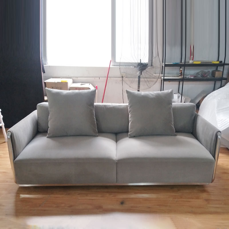 Tay vịn &amp; tựa lưng của sofa Cấu trúc làm bằng khung thép không gỉ với bọt mật độ cao