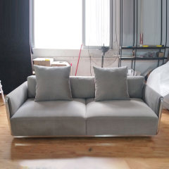 Sofa armrest & Backrest structure made of stainless steel frame with high density foam