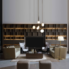Italian luxury style modern fabric design sofa