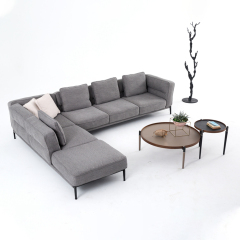 Italian style home modern living room fabric new design sofa