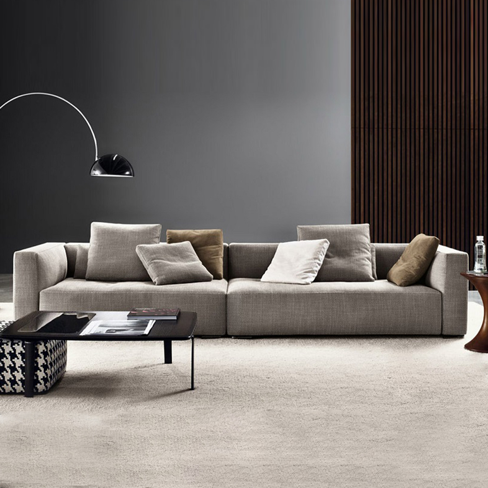 Modern Fabric Design Living Room Sectional Corner Sofa Set