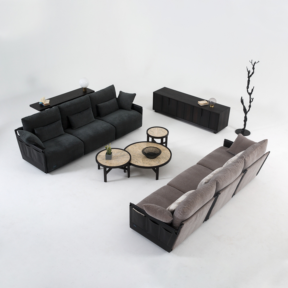 European style modern fabric new design living room sofa