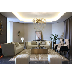 Italian luxury style modern fabric design sofa