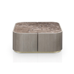 Modern Luxury Furniture Marble Top Stainless Steel Decoration Coffee Table