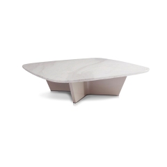 Timeless Modern Square Design Marble Coffee Table