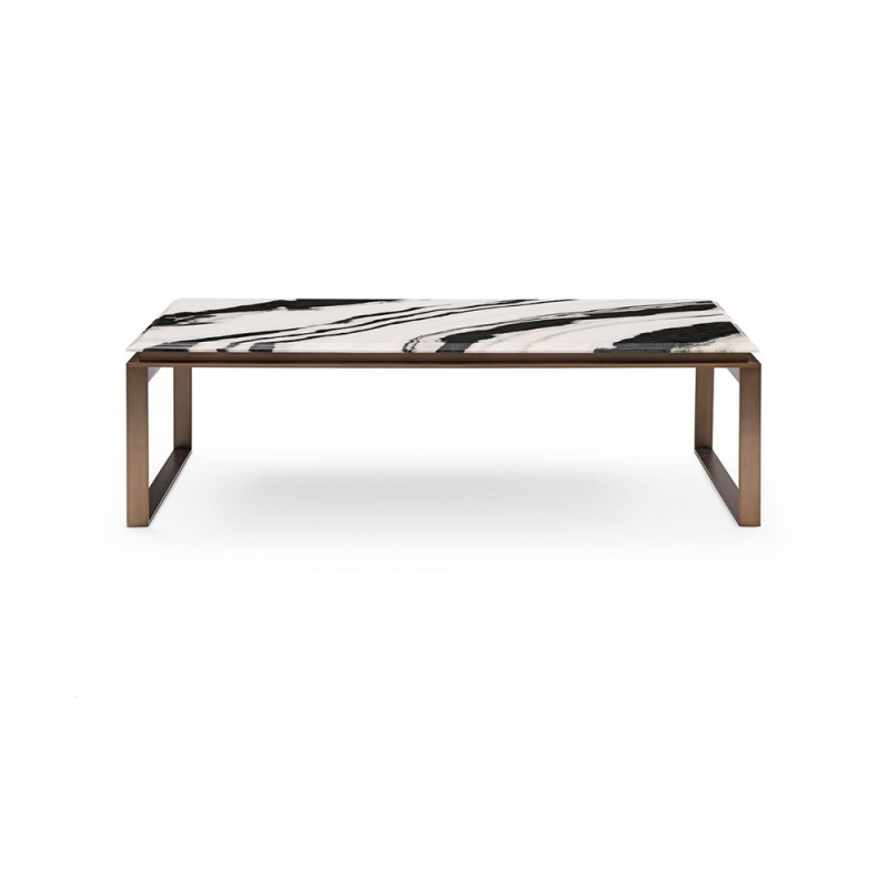 Panda White Marble Coffee Table