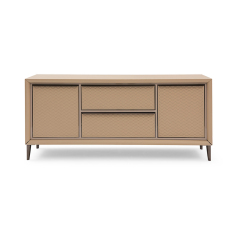 Chic Diamond Pattern TV Cabinet