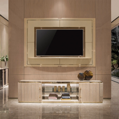 Phòng khách bằng đá cẩm thạch Chân đế TV hiện đại