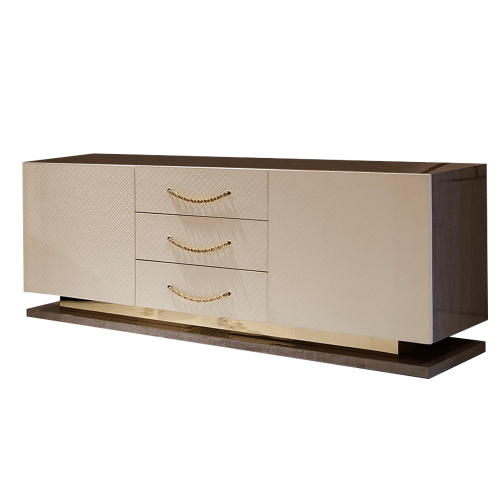 Simple Design Modern Living Room White Leather Tv Stand