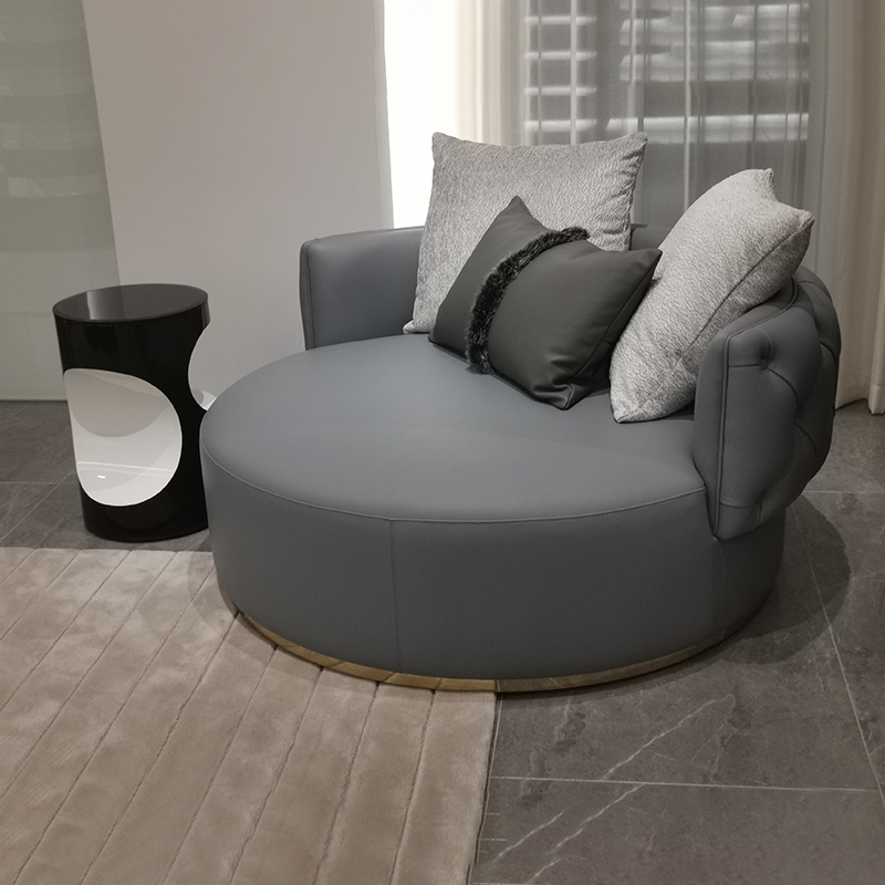 Round design living room lounge chair
