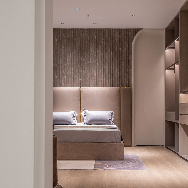 Italian minimalist style bed