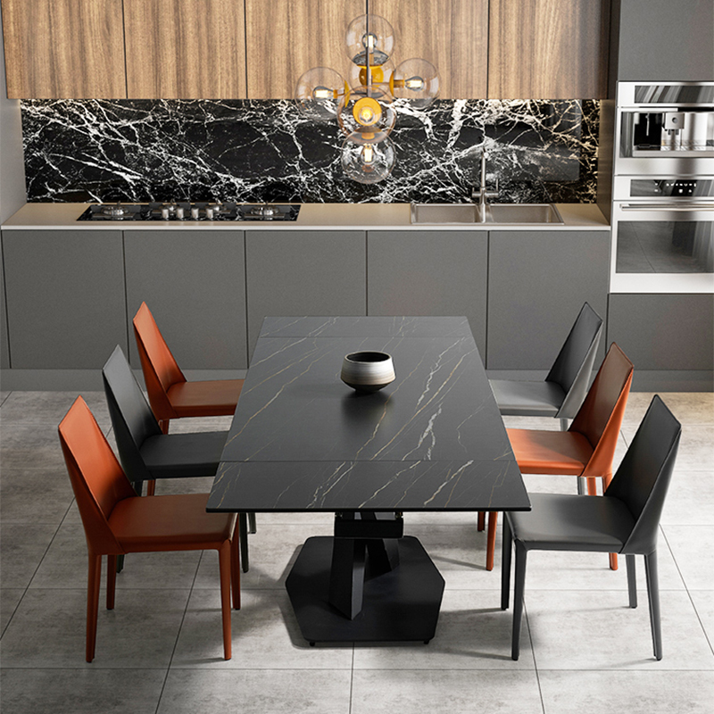 rectangle marble dining table