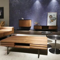 Metal Legs MDF 2 Doors Fancy Designer Modern Sideboard Cabinet
