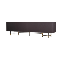 MDF in dark grey lacquer TV Stand