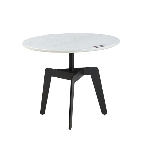 New Modern Design Furniture Black Color Leg Marble Top Coffee Table