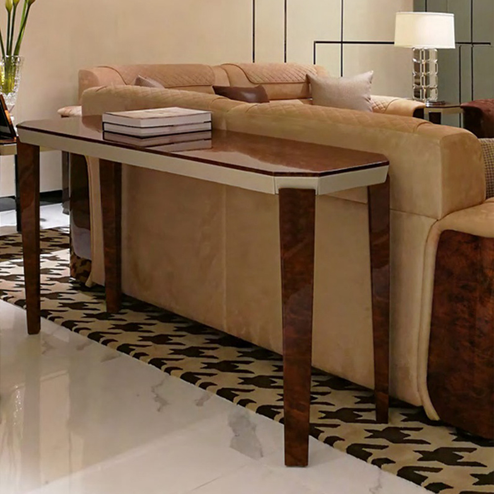 Modern Wooden Living Room Entryway Table - Contemporary Hallway Console