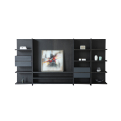 Thiết kế hiện đại mới Gỗ sồi với khung kim loại Tủ TV Đồ nội thất bằng gỗ Giá để TV