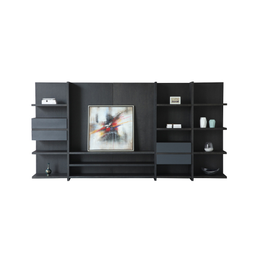 New Modern Design Oak With Metal Frame TV Cabinet Wooden Furniture TV Stand