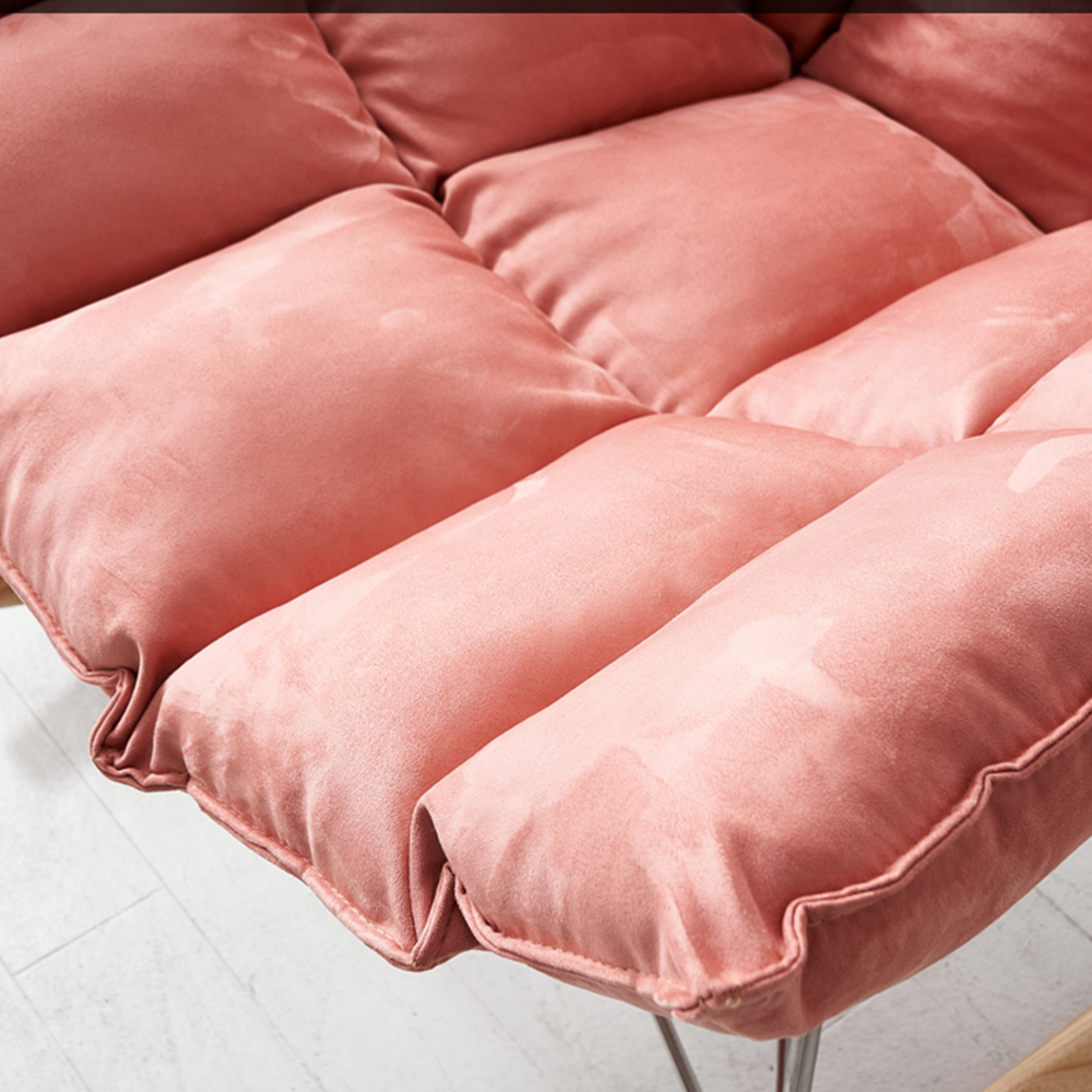 Wooden Base with Leather Cushion rocking chair