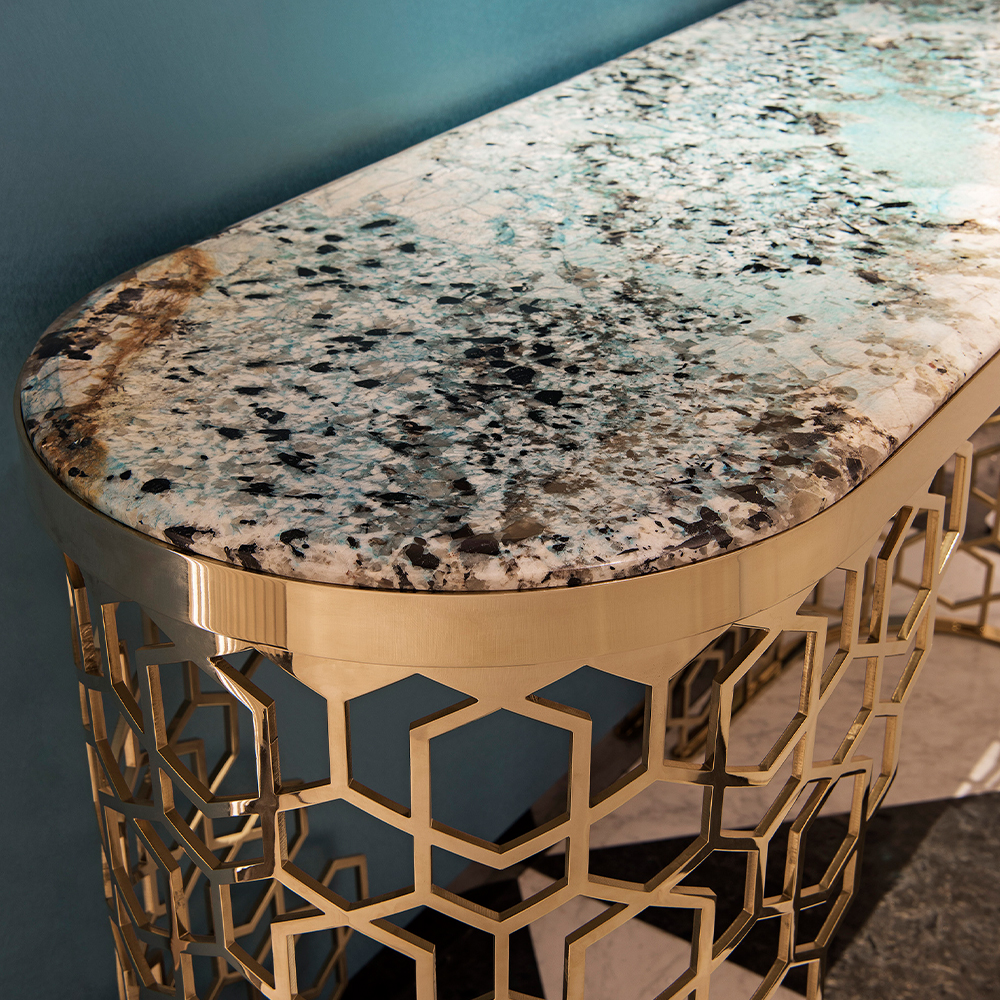 Stylish foyer furniture console table