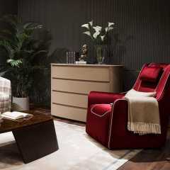 Living room home wooden frame fabric modern design sofa