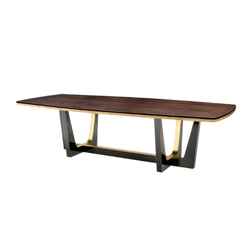 Modern High End Solid Wood Leg Rectangle Dining Table