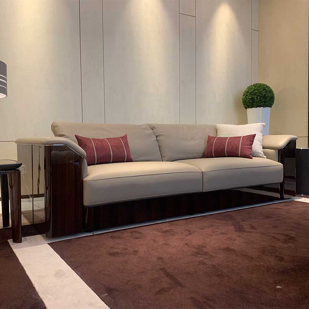 Wooden frame high end modern design living room sofa