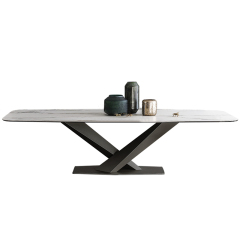 European Style Rectangle Marble Dining Table