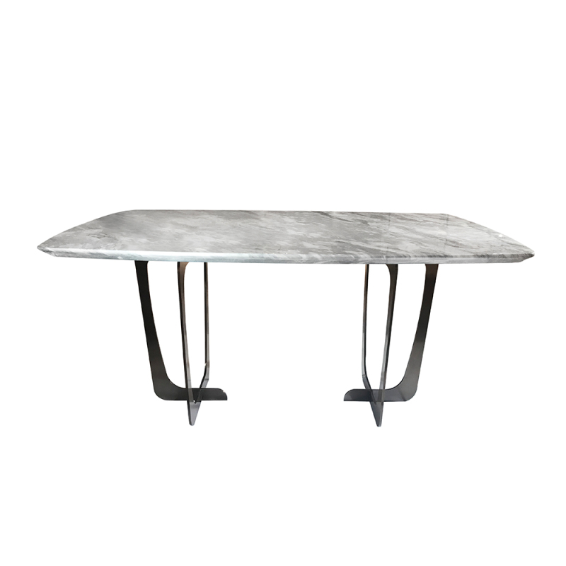Marble Table Top Metal Base Modern Dining Table