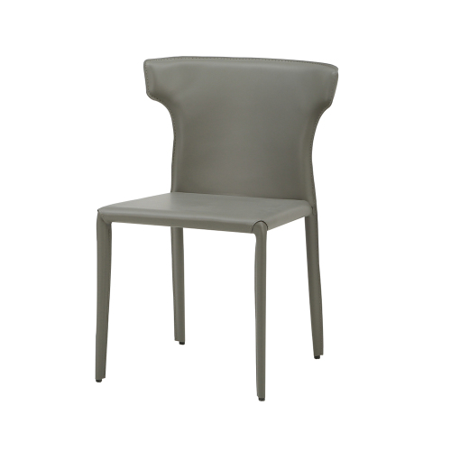 Modern Metal Frame Leather Fashion Dining Chair