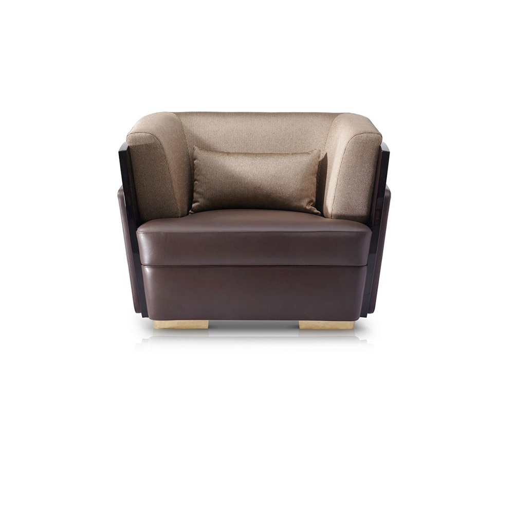 British style living room modern leather single seat sofa