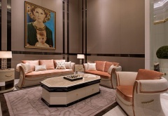 British Style Modern Genuine Leather Sofa Set Sofas Sectionals