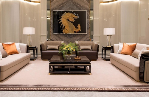 British style living room modern leather single seat sofa