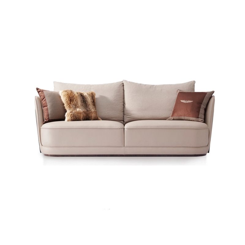 Suitable for contemporary living wooden veneer frame living room sofa