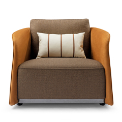 Luxury Modern Interior Living Room Furniture Leather Single Sofa Chair
