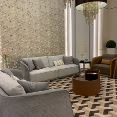 Luxury Modern Interior Living Room Furniture Leather Single Sofa Chair