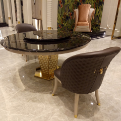 Dining roomLuxurious Modern Round Marble Dining Table
