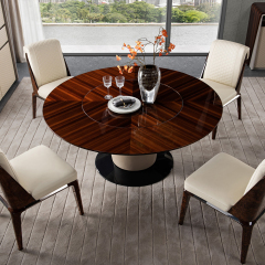 Modern luxury design round marble dining table