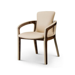 Luxury leather modern chair restaurant dining chair